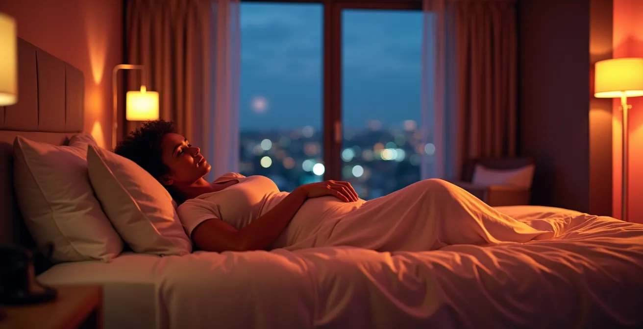 Suite moderne avec éclairage d'ambiance intelligent et système de contrôle domotique intégré